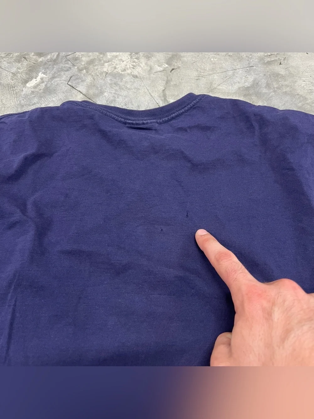 Vintage Polo Ralph Lauren T Shirt Size Medium Single Stitch Blue Pocket Pony